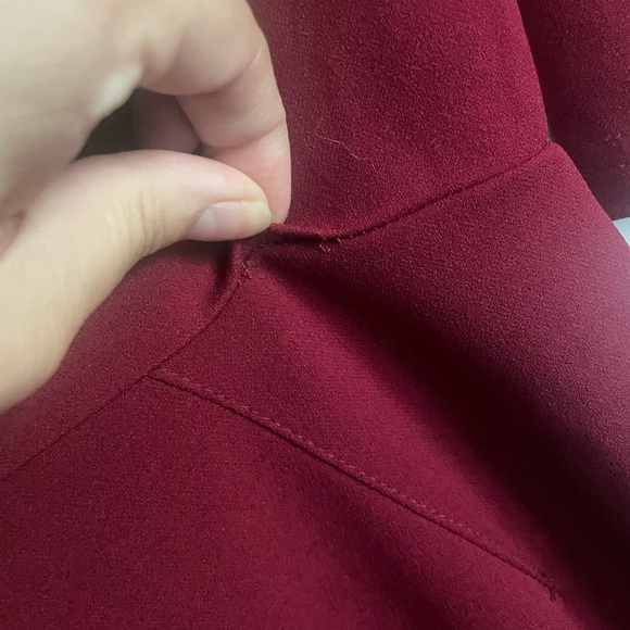 Lulus deep red long sleeve midi dress - Picture 10 of 10